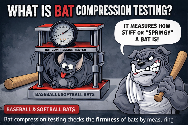 What are baseball bat compression testers?