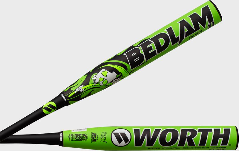 2024 Worth Bedlam - Phil Matte XL USSSA Slowpitch Softball Bat WSU412PMBL